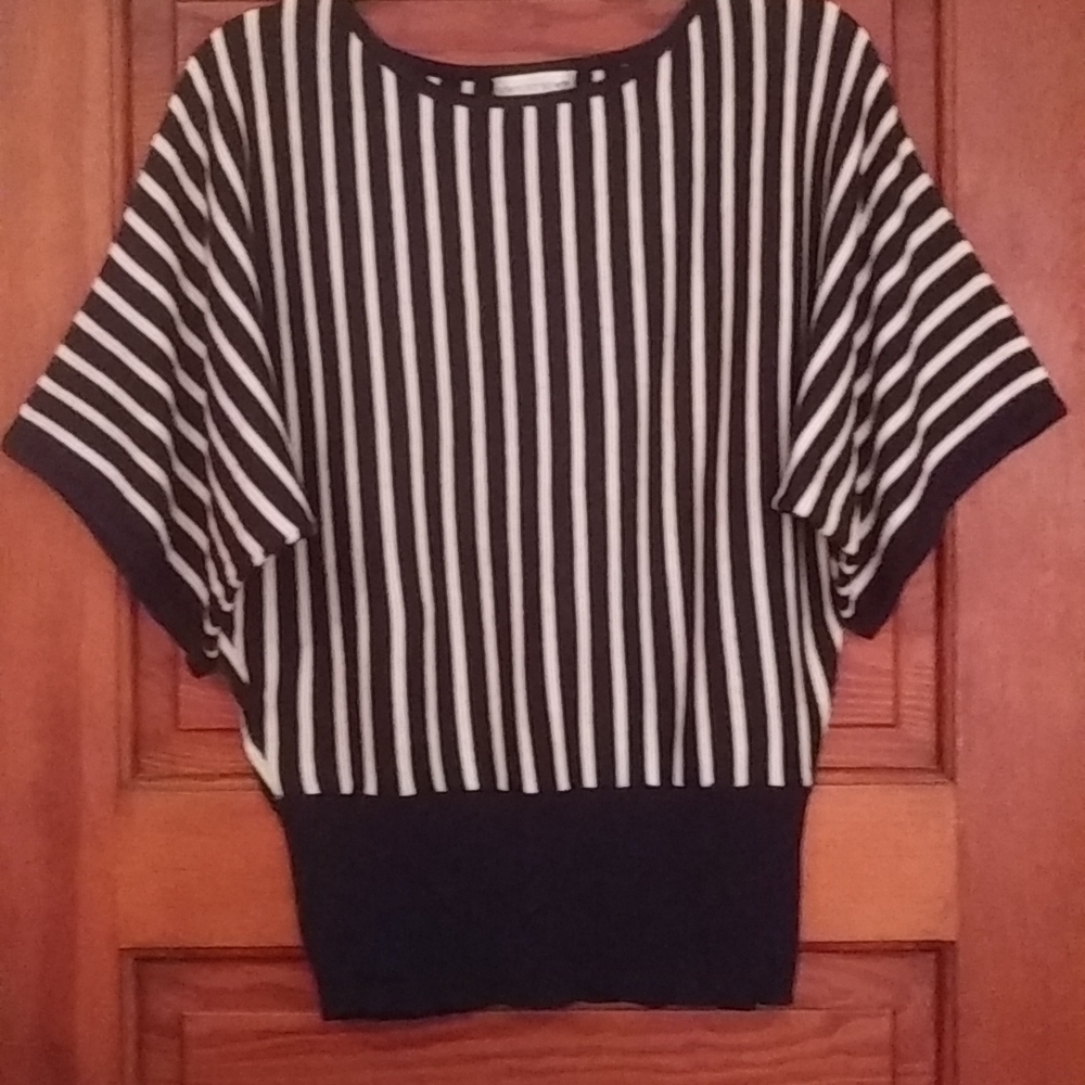 Black and White Striped Sweater